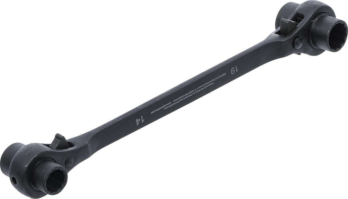 Raktas pastoliams / terkšlė | 4-in-1 | 14 - 17 - 19 - 22 mm (6843)