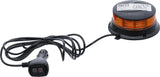 Besisukantis įspėjamasis švyturėlis | geltonas | su magnetu | 12 V / 24 V | Ø 130 mm (70342)