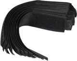 Dirželiai laidams su velcro | juodi | 150 mm / 10 vnt. (73850)