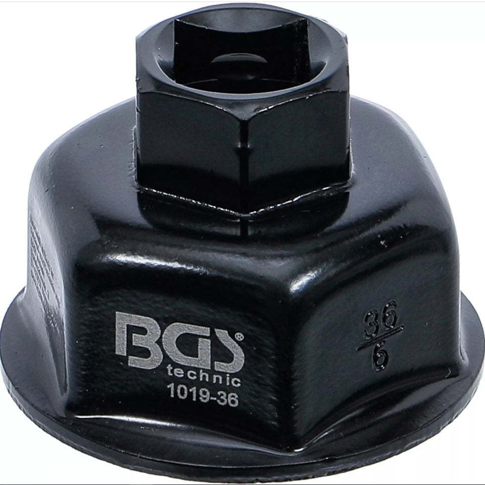 Tepalo filtro raktas | 6 kampai | Ø 36 mm | įvairioms transporto priemonėms (1019-36)