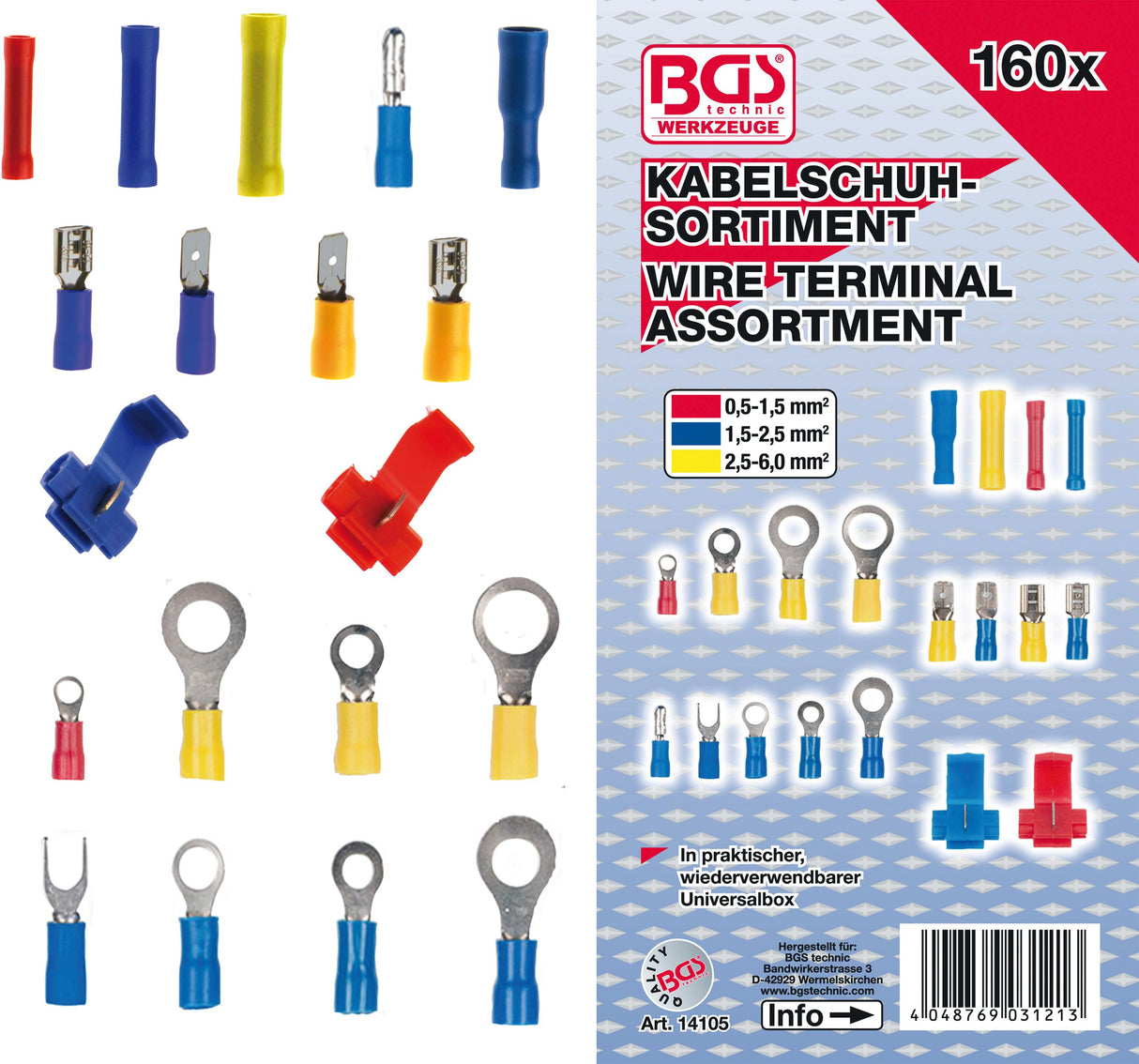 Laidų jungčių asortimentas | 160 vnt. (14105)