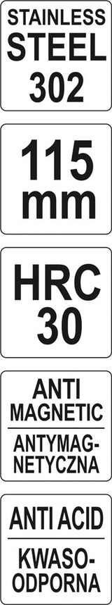 Pincetas išlenktas | 120 mm  (YT-6907)