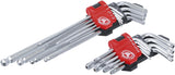 L-образных ключей набор | длинные | Torx T10 - T50 / шестигранник 1,5 - 10 mm | 18 шт.