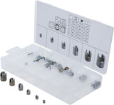 Vieliniai indėklai sriegiui | helikoliai | asortimentas | savisriegiai | 32 vnt. (6845)