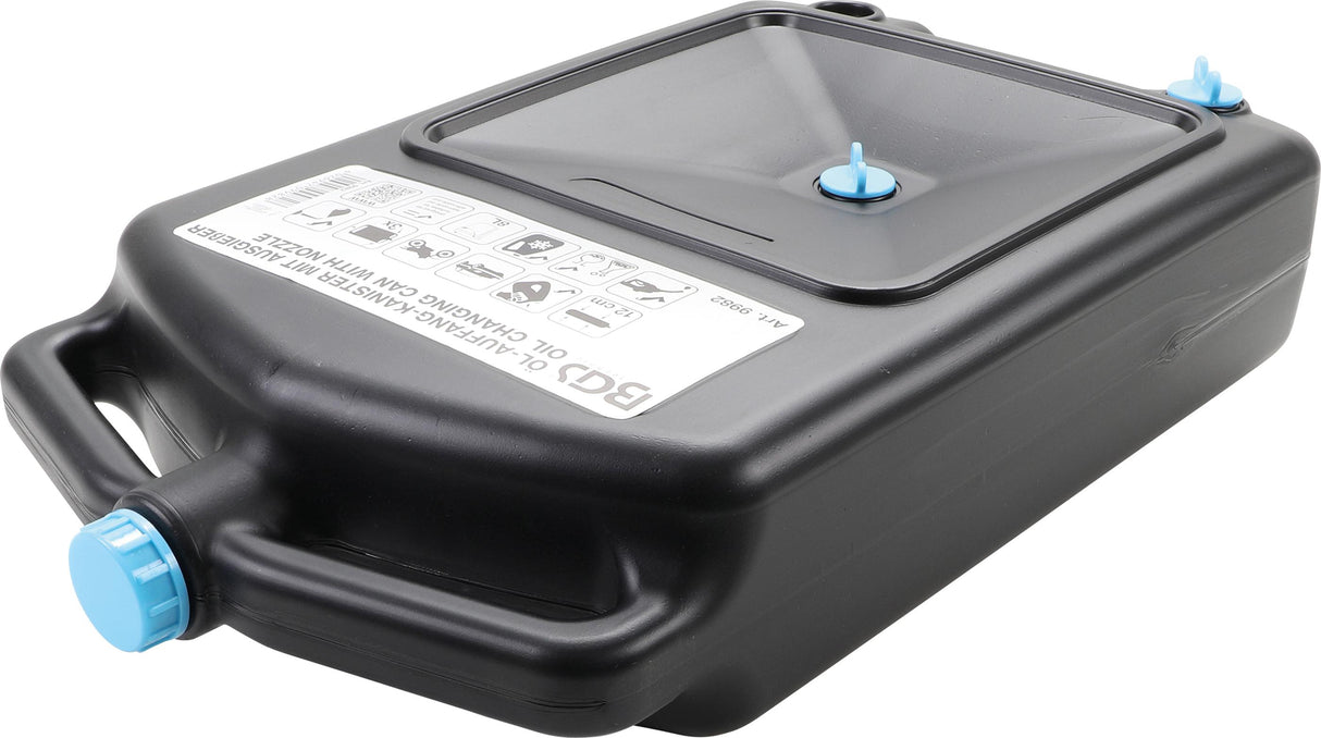 Techninių skysčių bakas su 3 kamščiais | 8 litrai (9982)