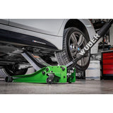 Domkratas su ratukais | žemo profilio | dvigubas stūmoklis | 65- 500 mm | 3.5 t (FJ25-C)