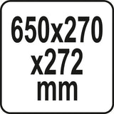 Įrankių dėžė | 650 x 270 x 272 mm (YT-09184)