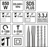 Perforatorius | SDS PLUS | 850W (YT-82122)