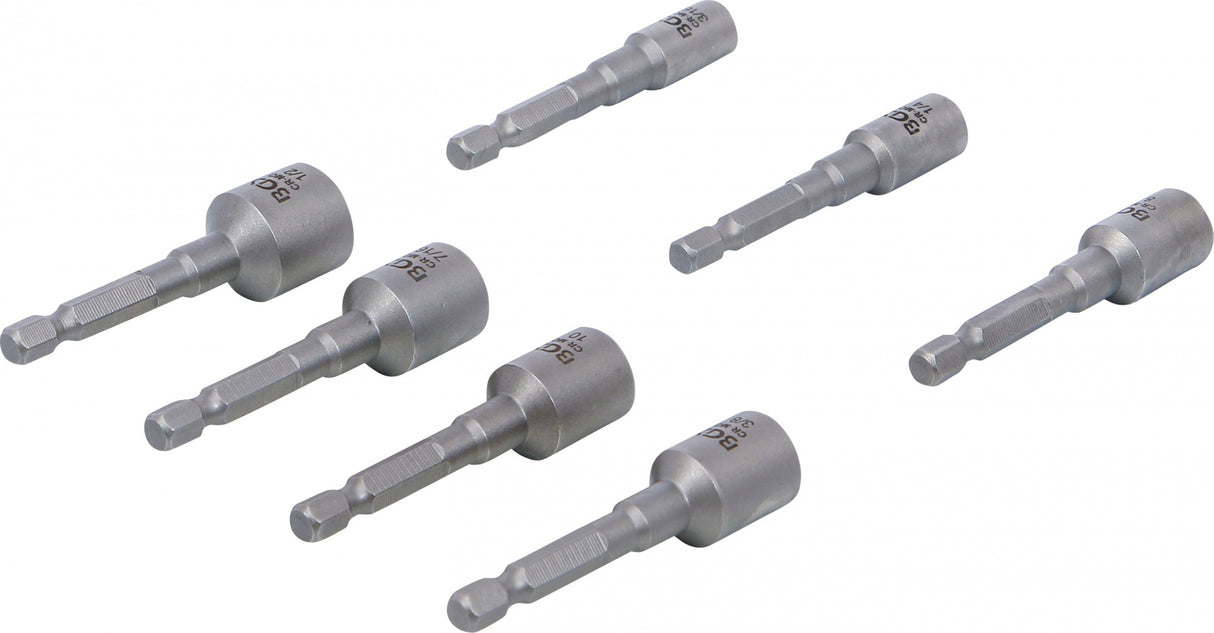 Spec. galvučių rinkinys / sraigtiniai ištraukikliai | 6,3 mm (1/4") | 7 vnt (74562)
