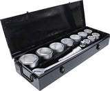 Galvučių ir rakto rinkinys | 25 mm (1") | 36-80 mm | 15 vnt. (15111)