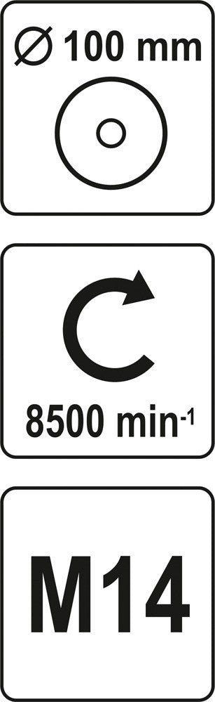 Šepetys vielinis puodo tipo | su žiedu | susuktas | M14 | Ø 100 mm (YT-4769)