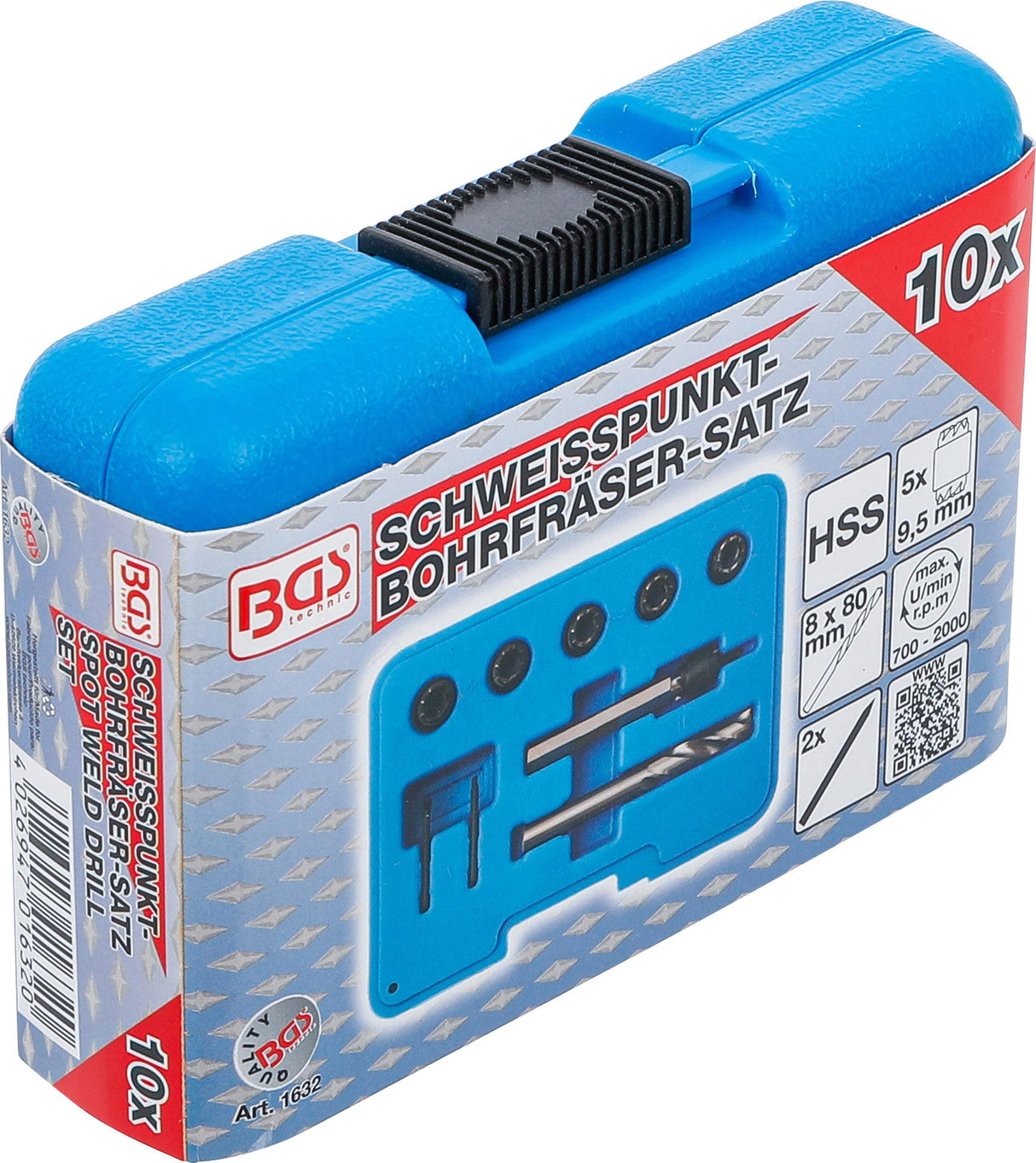 Rinkinys kontaktiniams taškams nugręžti | 10 vnt. (1632)