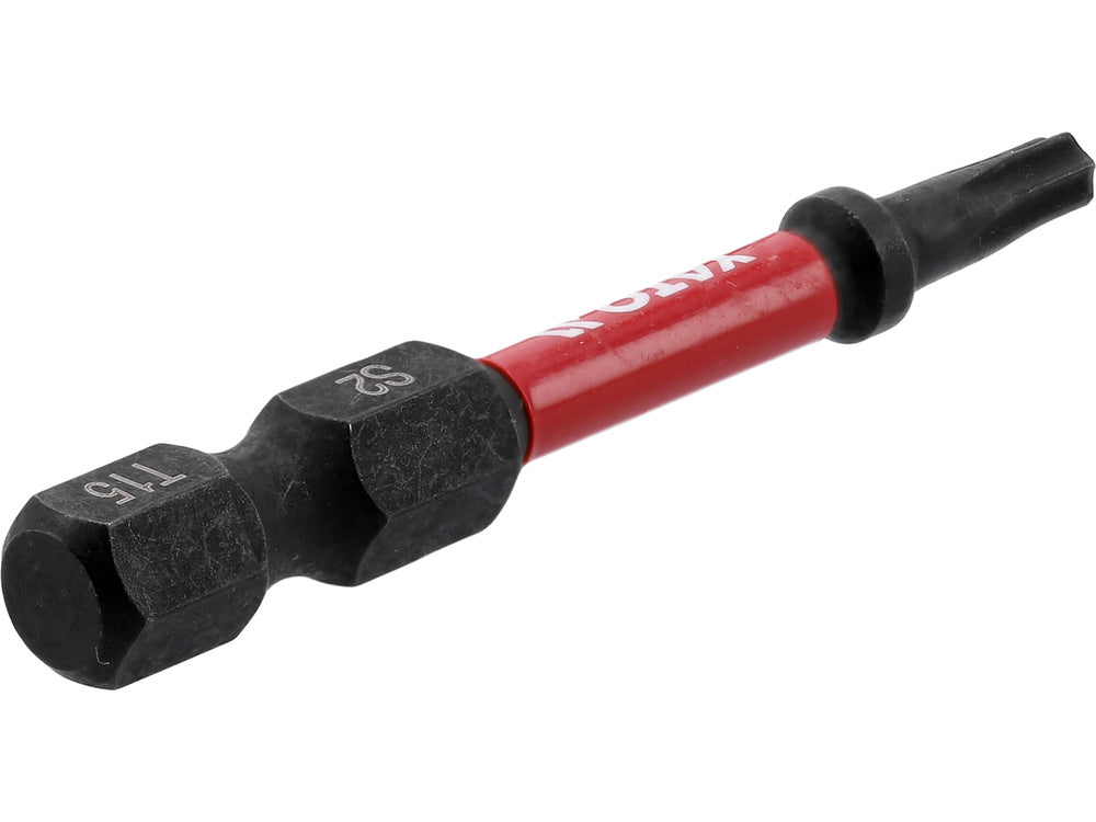 Antgaliai smūginiai | 6,3 mm (1/4") | S2 | T-Star (Torx) T15 | 2 vnt. (YT-78052)
