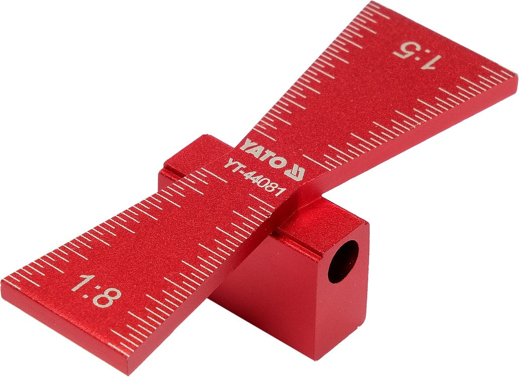 Dvigubas šablonas pilnaviduris | 1: 5 IR 1: 8 dydžių sujungimams daryti (YT-44081)