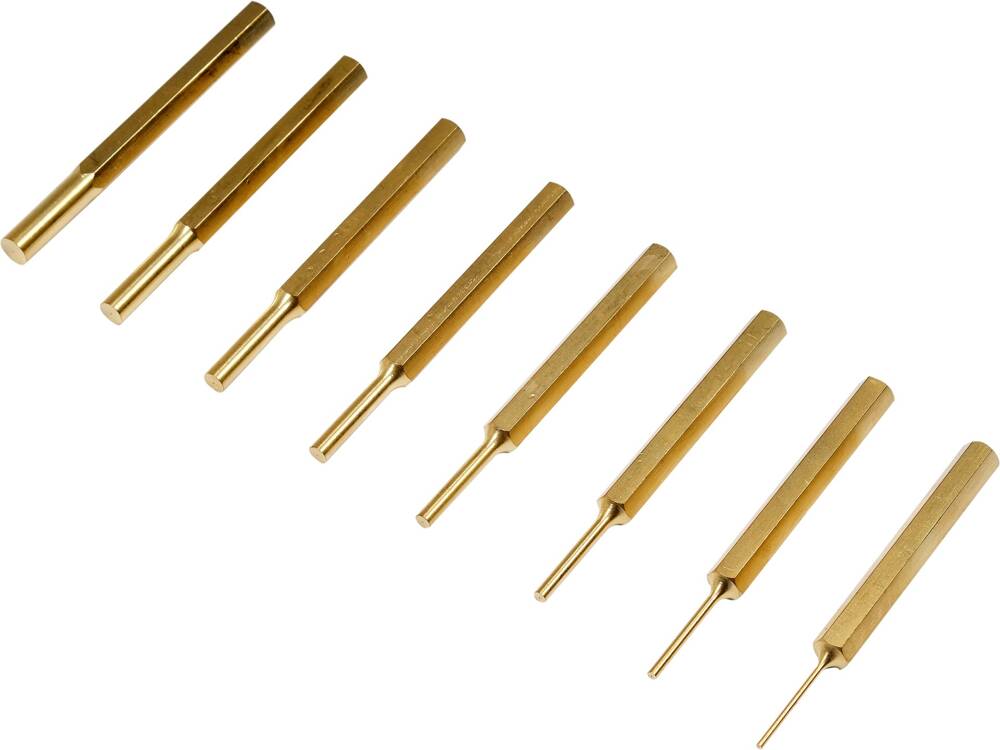 Bukų išmušėjų rinkinys | Žalvariniai | 8 vnt. (YT-47124)