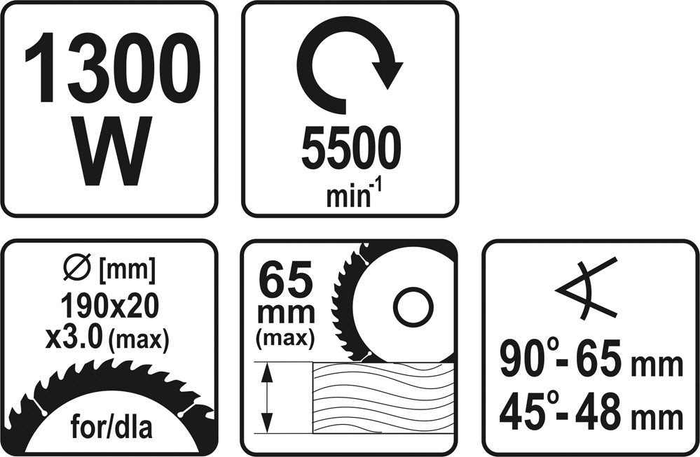 Diskinis pjūklas | 1300 W (YT-82150)