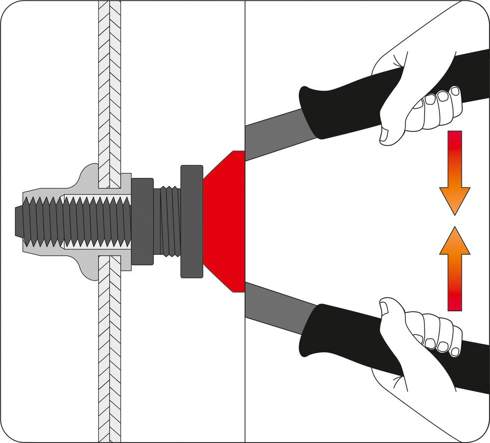 Kniediklis srieginėms kniedėms | M3/M4/M5/M6 (YT-36140)