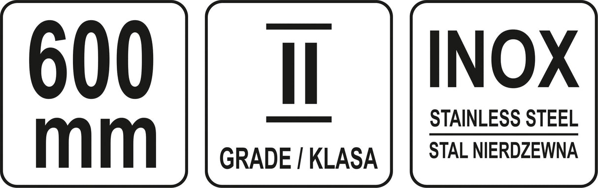 Liniuotė plieninė | SS | 600 mm (YT-70723)