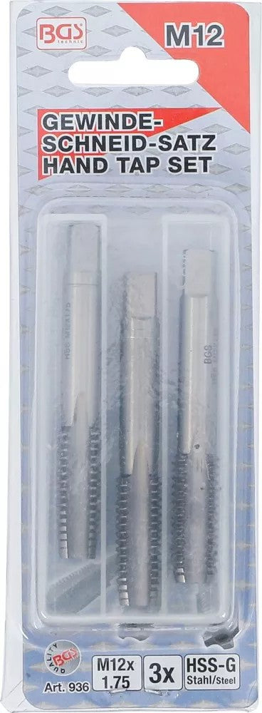 Sriegikliai | pirmas / vidurinis / galutinis sriegimas | M12 x 1.75 | 3 vnt (936)