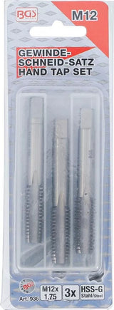 Sriegikliai | pirmas / vidurinis / galutinis sriegimas | M12 x 1.75 | 3 vnt (936)