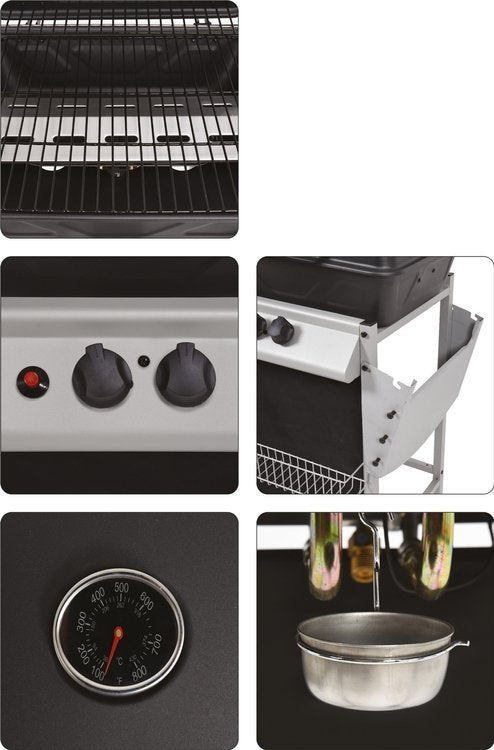 Lauko kepsninė / grilis | 2 degikliai | dujos | 5.5 kW (99644)