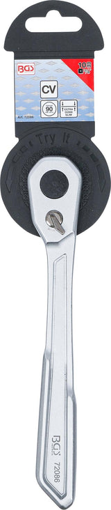 Rankena galvutėms terkšlinė | ypač plona | smulkūs dantukai | 10 mm (3/8") (72086)