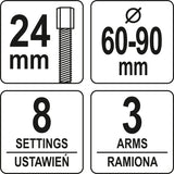 Skremulio nuėmėjas trikojis | Universalus (YT-06340)