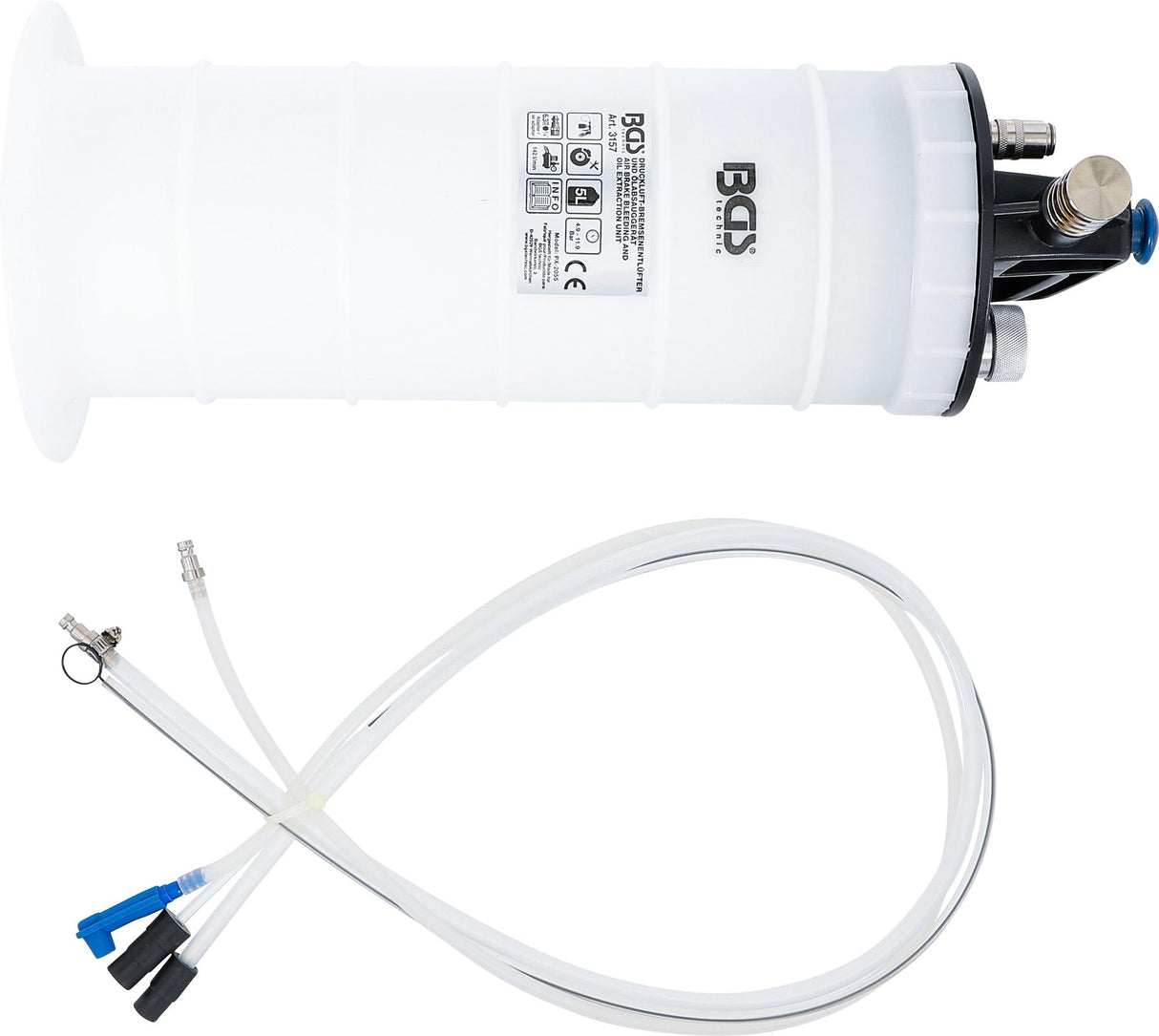 Pneumatinis stabdžių valymo ir alyvos ištraukimo įrenginys (3157)