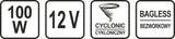 Automobilinis dulkių siurblys | 12V 100W (82952)