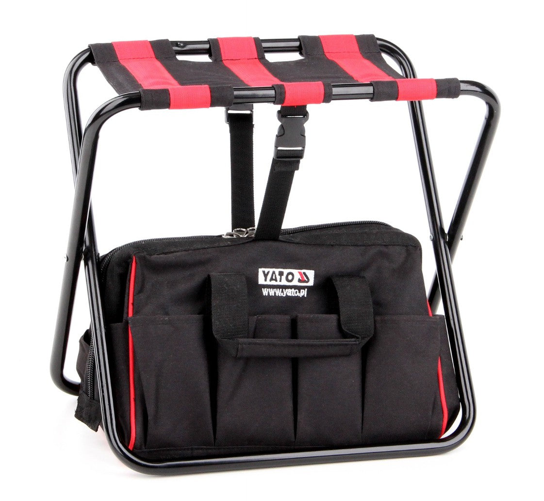 Sudedama kėdutė | su įrankių krepšiu ir kišenėmis | 42x29x30 cm (YT-7446)