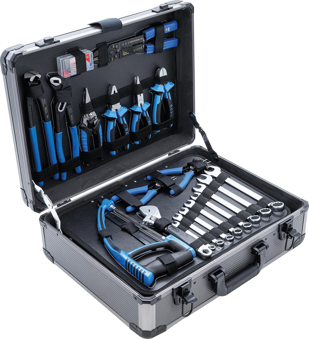 Profesionalus įrankių rinkinys aliminiame lagamine | 149 vnt. (15501)