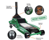 Domkratas ant ratukų | hidraulinis | dvigubas stūmoklis | 95-540 mm | 3.5 t. (LFJ35)