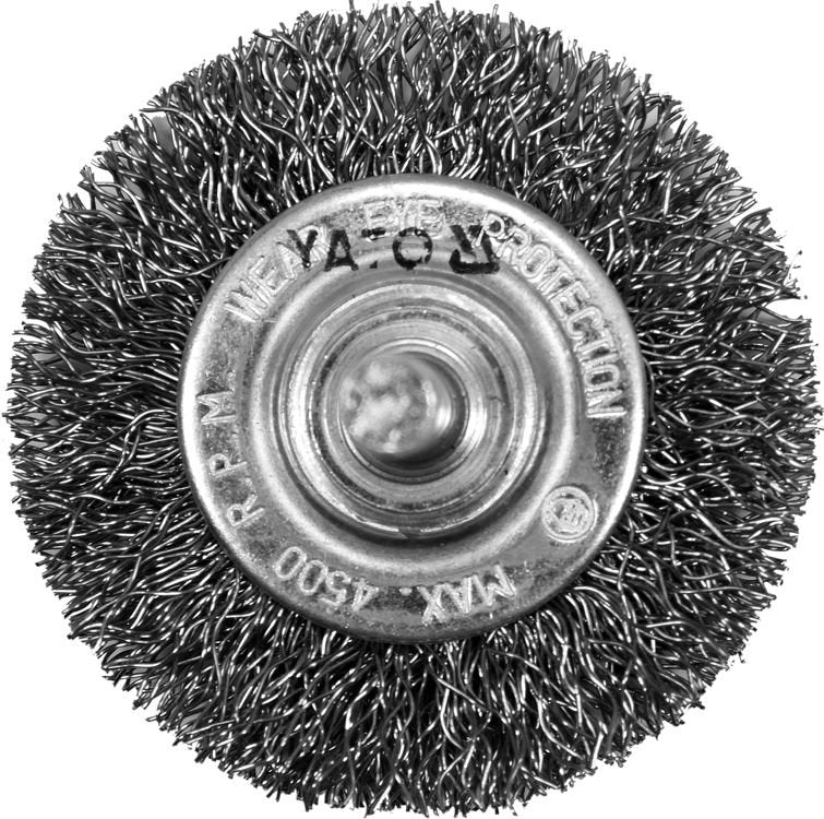 Diskinis šepetys su kotu | nerūdijantis plienas | INOX | 50 mm (YT-47565)