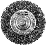 Diskinis šepetys su kotu | nerūdijantis plienas | INOX | 50 mm (YT-47565)