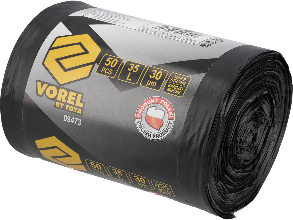 Super stiprūs maišai buitinėms atliekoms | 35L 50 vnt. (09473)