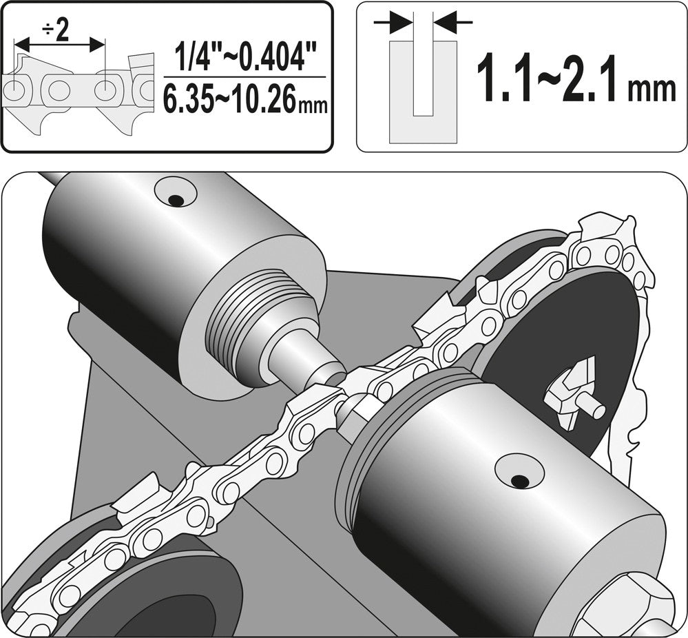 Grandininio pjūklo grandinės kniedijimo staklės (YT-84970)