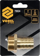 Antgalis žalvarinis / sriegis 25 mm (1") | sodo siurblių pajungimui (79924)