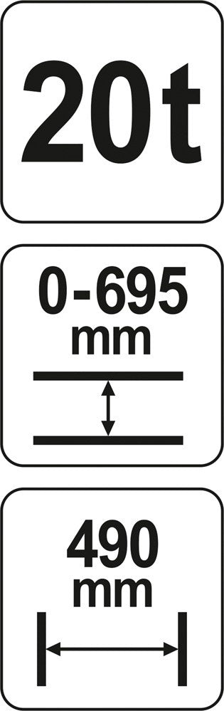 Hidraulinis presas 20 ton (YT-55581)