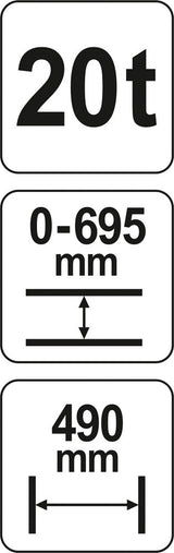 Hidraulinis presas 20 ton (YT-55581)