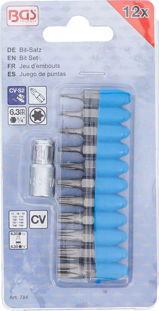 Набор бит | 6.3 mm (1/4") | T-star (Torx) | 11 шт.