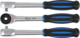 Rankena galvutėms terkšlinė | su rotacine rankena | 6.3 mm (1/4") (105)