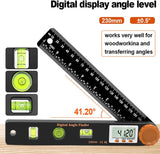 Daugiafunkcinė skaitmeninė kampinė liniuotė / gulsčiukas | 4 viename (DAR4)
