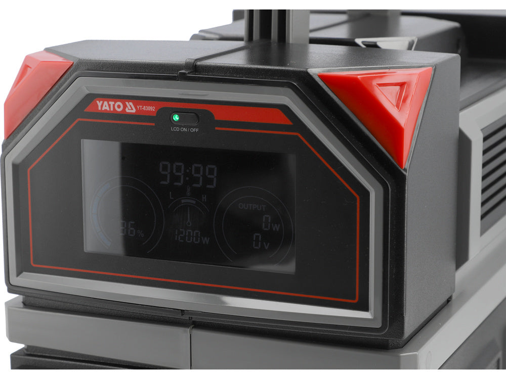 Nešiojama maitinimo stotis 1200 W SU UPS, 917 WH, 230 V, USB-C PD | power bank (YT-83092)