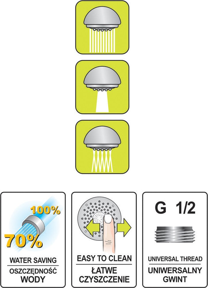 SHOWER HANDLE 3F10 KILE (75626)