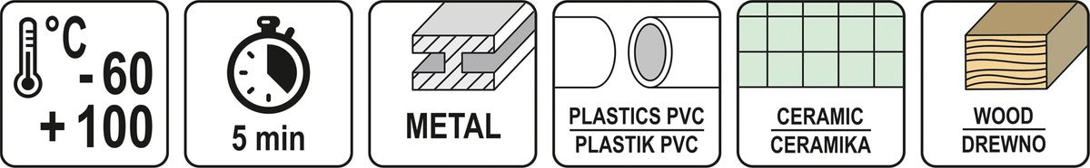 Mišinys šaltam suvirinimui | lėtas džiūvimas | 56 g / 30 min (YT-36825)