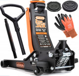 Domkratas su ratukais | žemo profilio | dvigubas stūmoklis | 75- 505 mm | 3 t (FJ25-D)