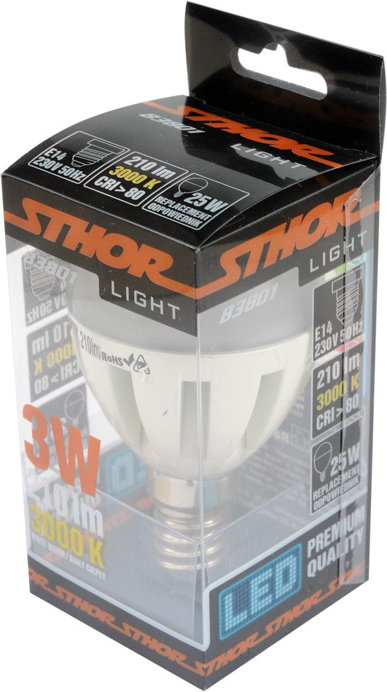 LED lemputė P45 E14 230V 3W 210LM 3000K (83801)