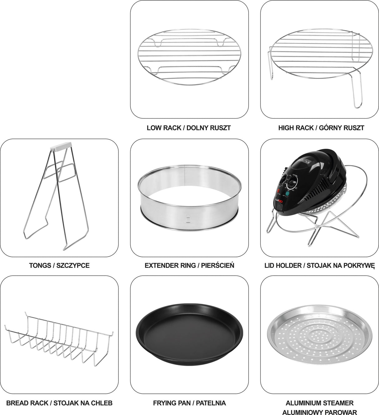 Halogeninė konvekcinė orkaitė | juoda | 17 L (67641)