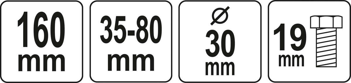 Šarnyro nuėmėjas | darbinis plotis 30 mm (YT-06123)