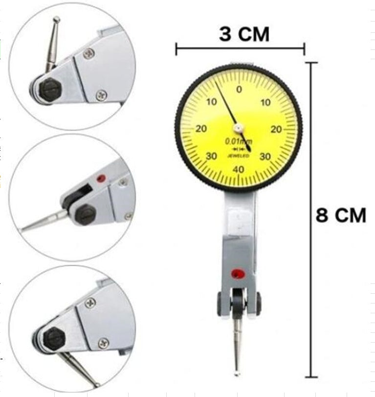 Tikslus precizinis pakreipimo svirties matuoklio indikatorius | 0,01 mm (DG2B)